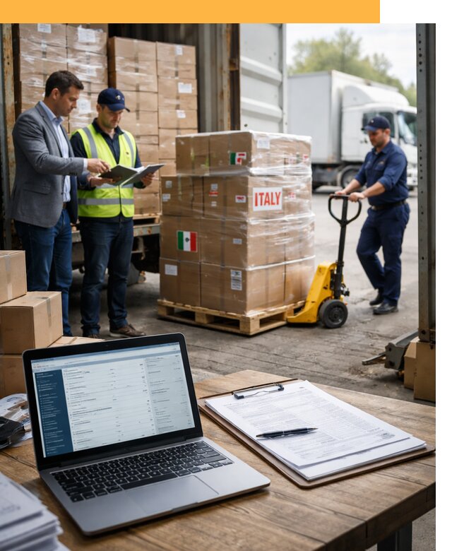 Доставка грузов из Италии: морские и авиаперевозки от 18668