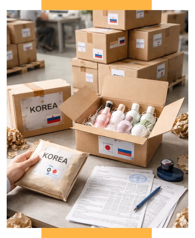 Доставка косметики из Кореи от 8815 р. под ключ | СетСервис-Кзл