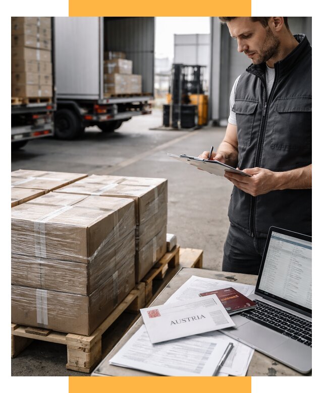 Доставка в Австрию от 67412 р. Логистика и экспорт СетСервис-Кзл