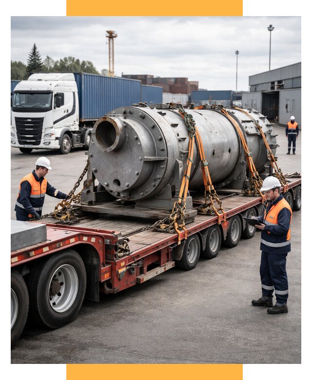 Перевозка тяжеловесных грузов под ключ от 155565 р. | СетСервис-Кзл