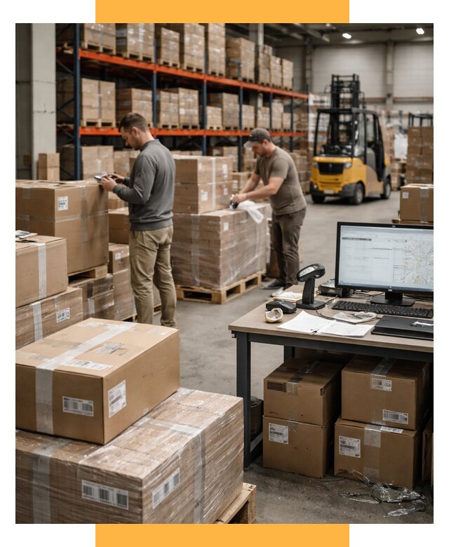 Склад консолидации в Европе от 6741 р., услуги СетСервис-Кзл